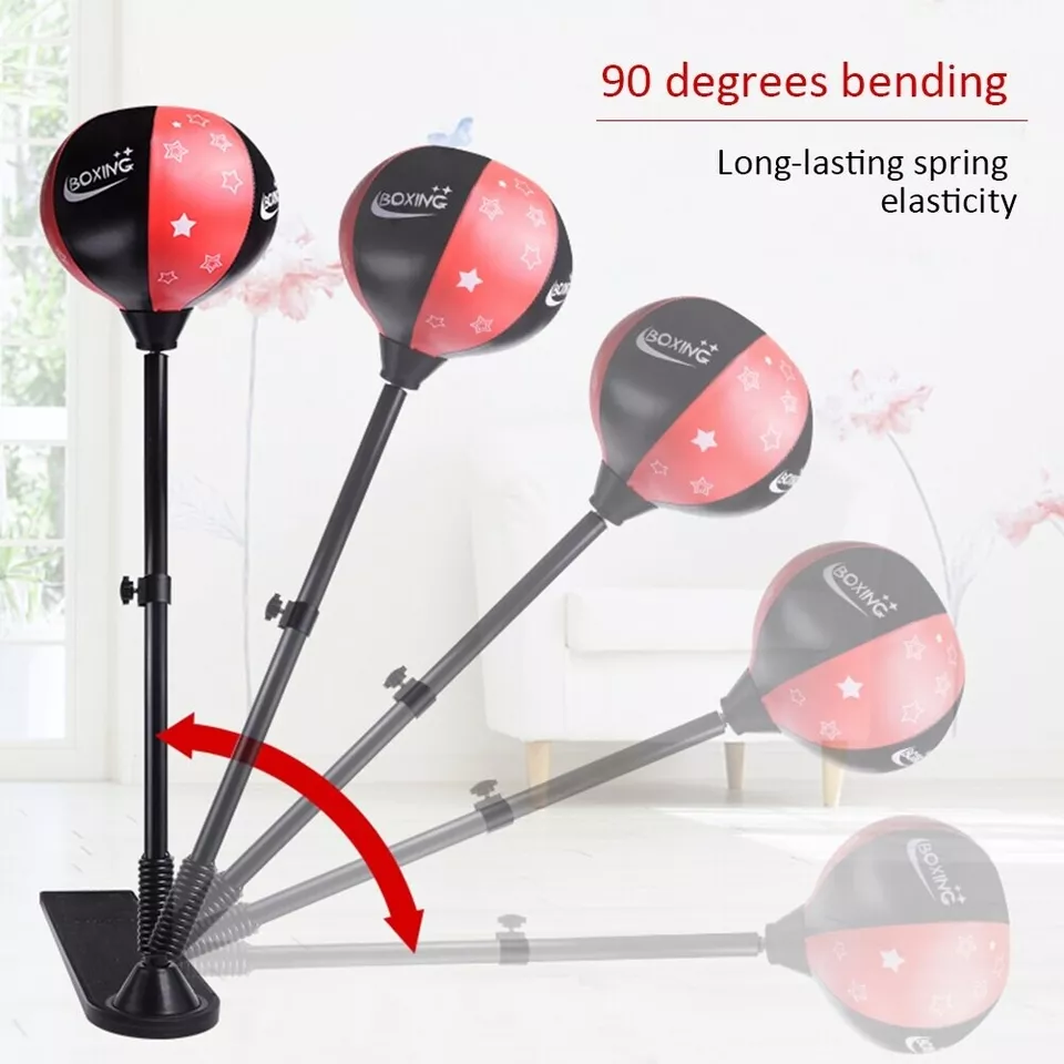 Kids Boxing Stand + Gloves & Pump With Height-Adjustable thumbnail 3
